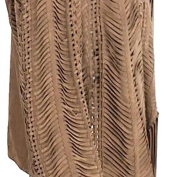 Ralph Lauren ~ Collection Made In Italy Helene Fringed Goat Suede Jacket - Picture 7 of 16